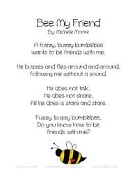 Bee My Friend Valentine S Poetry Freebie Friendship Lessons Kids Poems Kindergarten Poems