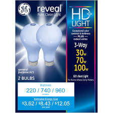 Ge Reveal Hd 30 70 100w 3 Way Replacement Led Light Bulbs General Purpose A21 1 Pack Led Bulbs Meijer Grocery Pharmacy Home More