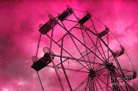Well you're in luck, because here they come. Surreal Fantasy Dark Pink Ferris Wheel Carnival Ride Starry Night Pink Ferris Wheel Home Decor Photograph By Kathy Fornal