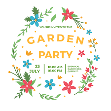 Einladung geburtstag karte gartenparty gartenfest von eigenbaudesign auf dawanda.com. Flachen Garten Party Einladung Vektor Vorlage 203005 Vektor Kunst Bei Vecteezy
