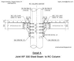 Saya punya stok besi berdiameter 10 mm, jumlahnya lebih 100 batang. Detail Sambungan Kolom Balok Baja Beton Doc Document