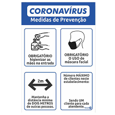 Máscara cirúrgica, máscara libreguard, óculos de proteção, avental, acrílico protetor para estabelecimentos. Placa Medidas De Prevencao Coronavirus Encartale Pedagogica