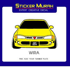 Welcome to galeri kereta tv!!! Stiker Kereta Stiker Belakang Proton Wira Shopee Malaysia