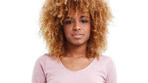 Kinky hair has its pros and cons; Blonde Black Woman With Curly Stockvideos Filmmaterial 100 Lizenzfrei 22160437 Shutterstock