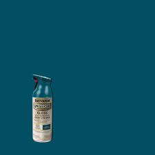 Rust Oleum Universal 11 Oz All Surface Gloss Deep Turquoise Spray Paint And Primer In One 6 Pack 346578 The Home Depot