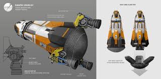 Artstation Dante Venus Descent Ascent Vehicle Lloyd Drake Brockman Spaceship Design Starship Concept Concept Ships