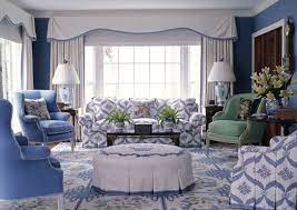 Blue And White Monday With Joe Nye Cathy Kincaid Diamond Baratta Joseph Minton And Tobi Fairley Blue White Living Room White Rooms Blue Rooms