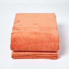 Zegna burnt orange tone on tone silk luxury tie. Burnt Orange Velvet Quilted Throw