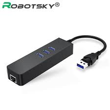 3 Port Usb 3 0 Hub 10 100 1000 Mbps Usb To Rj45 Gigabit Network Card Lan Adapter Usb Ethernet For Windows Usb Ethernet Adapter Usb Usb Hub Networking