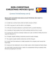 Treat yourself to one of these five itineraries, perfect for a delightful day of reflection. Non Christmas Christmas Movies Quiz Trivia Champ