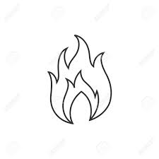 Get free flames outlines clipart svg file. Fire Icon In Thin Outline Style Flame Hot Item Business Royalty Free Cliparts Vectors And Stock Illustration Image 72639588