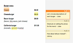 Select the last word of a sentence or paragraph you want to comment on. Google Drive Blog Tips Tricks Comments In Google Documents