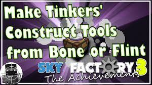 Foraging • oasis • cactus seeds. Make Tinkers Construct Tools From Bone Or Flint Youtube