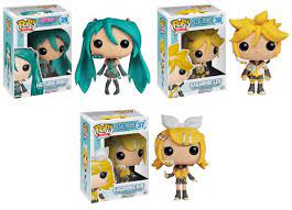 Vocaloid Hatsune Miku Kagamine Len Kagamine Rin Anime Store Pop Vinyl Figures Hatsune Miku