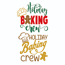 Download Holiday Baking Crew Cuttable Design