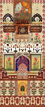 Digital Design Inspired By Mughal Art On Behance Mughal Art Paintings Mughal Paintings Islamic Art Pattern