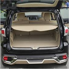 Toyota highlander cargo cover are available in full sets and can be customized in accordance with your vehicle model and other requirements. Jioyng Coche Shield Shade Posterior Del Tronco Seguridad Cargo Cover Para Toyota Highlander 2009 2010 2011 2012 2013 2014 2015 2016 2017 2018 Cargo Cover Car Rear Trunkcargo Trunk Cover Aliexpress