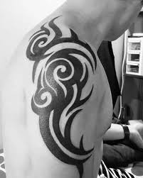 11 nice butterfly and star tattoos on neck. 80 Tribal Shoulder Tattoos For Men Masculine Design Ideas