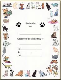 Pet Birth Certificate All Blank Printed Pet Keepsake Birth Certificates Dog Birth Birth Certificate Template Certificate Templates