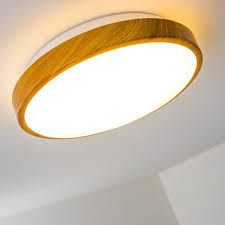 led decken lampe flur kuchen wohn zimmer bad ip 44 holzdekor himmel leuchte 12 w ceiling lights light led