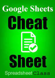 Spreadsheet Formula Cheat Sheet For Google Sheets Google Sheets Google Spreadsheet Google Tricks
