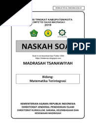 Pembahasan soal ksm fisika 2019 tingkat kab kota bagian 1 soal no 1 2 5 6 10. Soal Ksm Matematika Mts 2019 Pdf