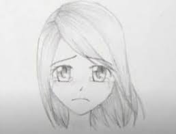 This tutorial will show you how to draw male and female anime hair. How To Draw A Sad Anime Girl Face Step By Step