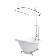 American Bath Factory Chelsea Acrylic Oval In Rectangle Clawfoot Bathtub With Reversible Drain Common 31 American Bath Factory Clawfoot Bathtub Clawfoot Tub