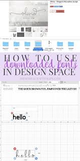 How To Use Downloaded Fonts In Cricut Design Space Cricut Design Cricut Tutorials Cricut Fonts