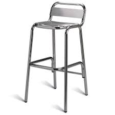 Aluminum bar stools with wood seats | alumaladder aluminum bar stool upholstered seat. Outdoor Aluminium Bar Stool Mayfair Furniture