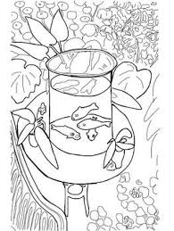 Coloring Pages Fall Plowing Goldfish Klee Goldfish Matisse Head Of Man Art Handouts Art Worksheets Art Lessons
