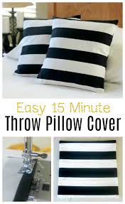 Making throw pillow covers may not require knowing how to install a zipper, but you still need to measure and cut straight. 15 Minute Throw Pillow Cover Sewing Tutorial Gluesticks Blog