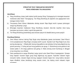 Check spelling or type a new query. Struktur Teks Tanggapan Deskriptif Dalam Bahasa Jawa Berbagi Struktur