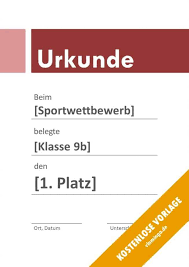Die urkunden für den bereich schule hier. 100 Kostenlose Urkunden Vorlagen Fur Zahlreiche Sportarten Vlamingo
