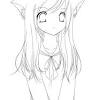 Cute anime animals coloring page. 1