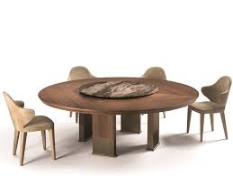 Download The Catalogue And Request Prices Of Edward Round Table By Longhi Round Wooden Table With Lazy Susan Round Wooden Dining Table Table Table Furniture