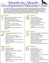 Developmental Milestone Chart For Babies Month By Month