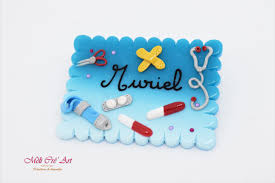 Badge Metier Personnalise Infirmiere Aide Soignante Medecin Personnel Soignant Biscuit Fimo Personnel Soignant Aide Soignante Badge
