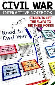 Civil War Activities For Kids In 4th 5th Grade 6th Grade And For Middle School A Civil War Lessons Interactive Notebooks Social Studies Civil War Activities
