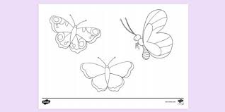 In the internationally acclaimed the very hungry caterpillar, a tiny caterpillar eats and eats…and eats his way through the week. Free Butterfly Colouring Page For Kids Colouring Sheet