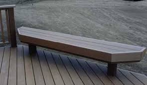 We attached a temporary top rail to stabilize things while working and to verify the back was level too. Benches Composite Deck Bench Plan Diy Deck Plans