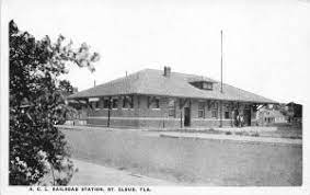 St Cloud Fl A C L Railroad Station Train Depot Postcard Topics Transportation Railway Postcard Hippostcard