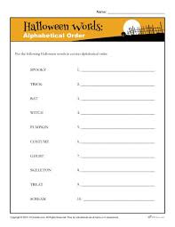 This 14 page package provides practice in free abc order file folder game from the teaching treehouse on teachersnotebook.com (6 pages). Alphabetical Order Halloween Words Printable Holiday Activity For 2nd 4th Grade