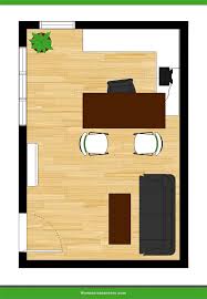 Aerial view of living room area and kitchen in between two loft areas. 25 Home Office Layouts Illustrated Floor Plans Home Stratosphere