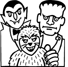 Coloring pages captivating monster inc coloring pages monster. Halloween Monsters Coloring Page Coloring Page Book For Kids