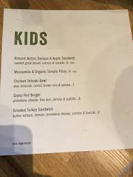 Foods from the oven should cool for at least 10 minutes for work with your kids at first, then when you're confident they understand the rules of the kitchen. Short And Sweet Kids Menu Picture Of True Food Kitchen Dallas Tripadvisor
