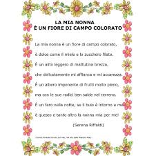 La Mia Nonna E Un Fiore Di Campo Colorato Filastrocche Nonni Fiori