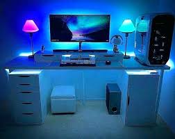 Wrap twinkle lights around a metal wire bed frame to create the perfect ambiance for watching a movie, reading, dozing off, or any other bed activity of your choosing. Led Strip Lights For Your Pc Room Gaming Room Setup Room Setup Computer Desk Setup
