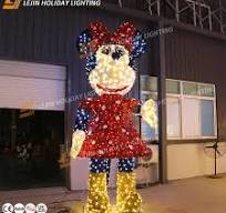 Lovely Mickey Mouse Shape 3D Illusion Lamp Cracked Base 3D Optical Light Lovely Mickey Mouse Shape with Remote Control Lamp