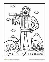 Find more coloring pages online for kids and adults of mater tall tales disey cars 2 coloring pages to print. Tall Tales Paul Bunyan Worksheet Education Com Tall Tales Activities Paul Bunyan Tall Tales